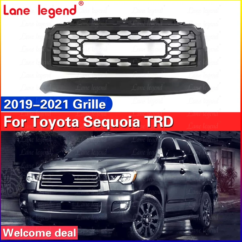 Auto Parts front grille Front Hood Bumper Grille modification accessories tools For Toyota sequoia 2019 2020 2021