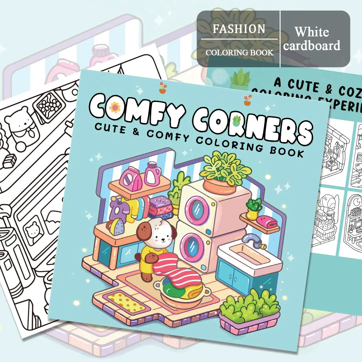 작은 코너 색칠하기 책, 매력적인 장면, 쉬운 색칠하기, 가정용 부모-자식 DIY, 휴식, 휴식, 창의력 향상