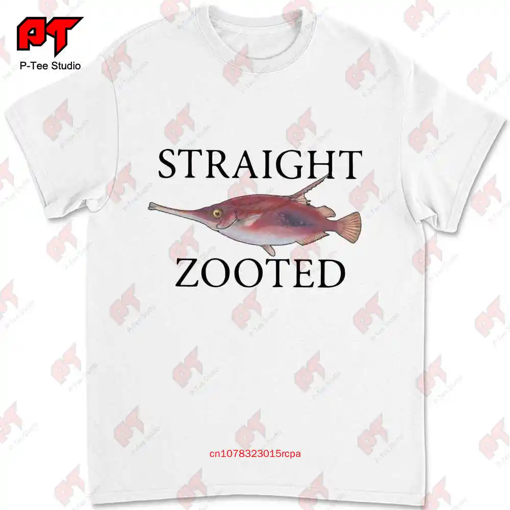 Straight Zooted Straight Zooted Snipefish Fish T-shirt 9L0I