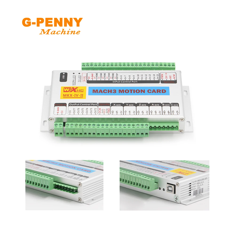 USB CNC MACH3 4 Axis Controller CNC Interface Control Board Card high frequency 2000Khz stepper motor servo motor breakout board
