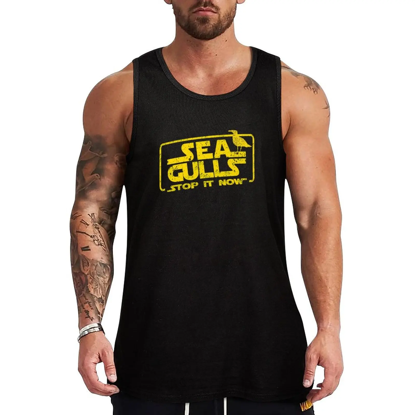 Seagulls Tank Top summer 2024 Men's gym articles Man sleeveless shirt