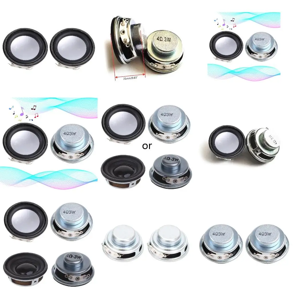 2Pcs Circle Loudspe…