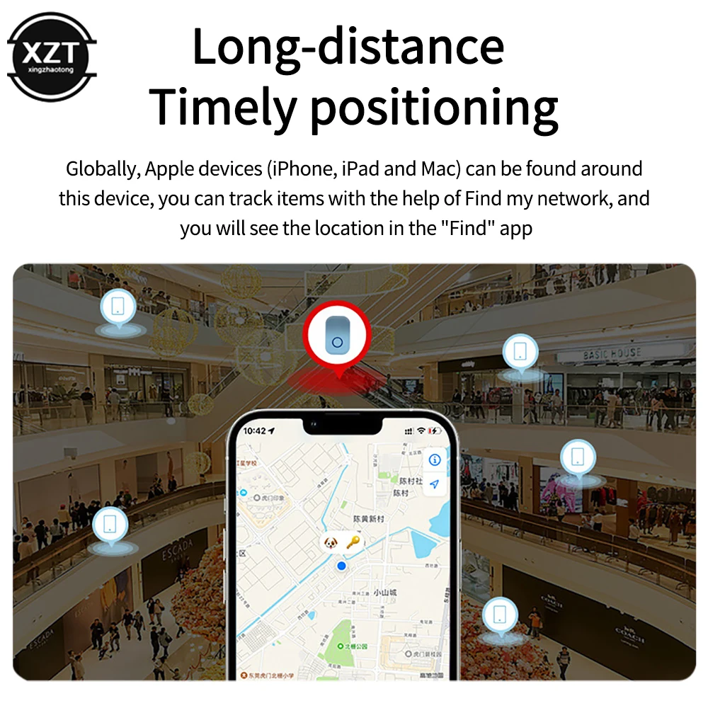 Mini GPS Tracker Anti-lost Tracker Pet Key Anti-lost Device Children Wallet Locator Bluetooth 5.0 Smart Tag for Apple Airtag