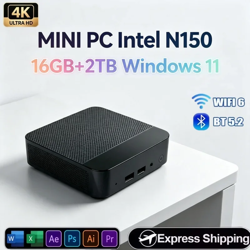 mini-pc-intel-n150-windows-11-16gb-ram-2tb-high‑speed-ssd-bt52-wifi6-home-entertainment-office-use