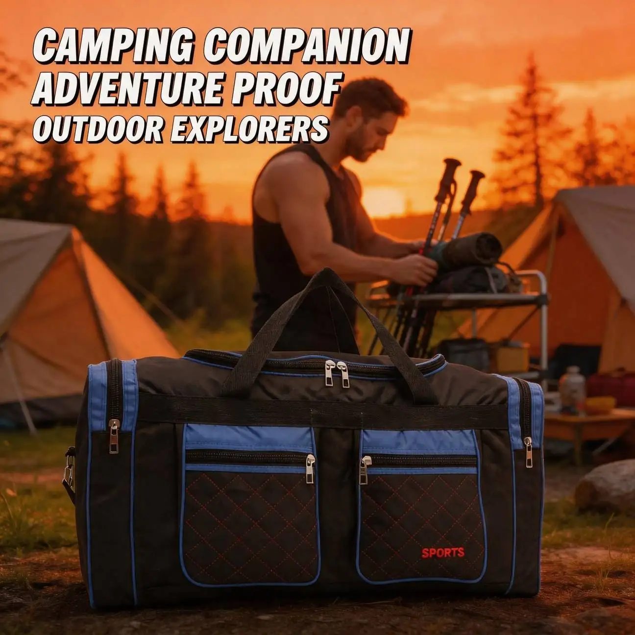 Crossbody Travel Duffel Bag Large Capacity for Travel