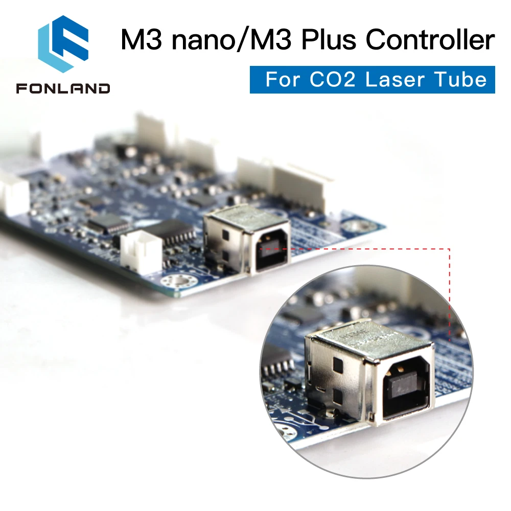 Imagem -04 - Fonland Lihuiyu m3 Nano m3 Plus Controlador Laser Mãe Placa Principal Coreldrw Software Sistema Chave Gravador Cortador 3020 3040 K40