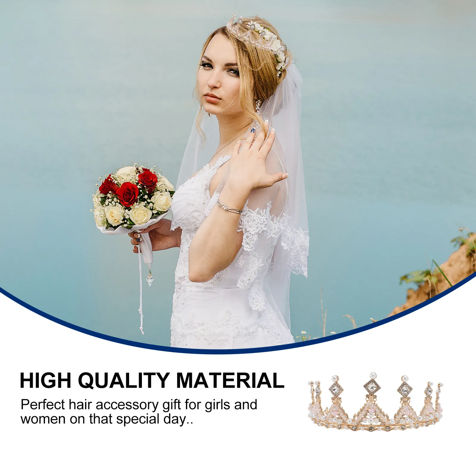 

1 шт. Элегантный ободок для волос с кристаллами и стразами, свадебный головной убор для невесты, для свадеб, вечеринок, помолвок, повседневной носки, аксессуары для невесты