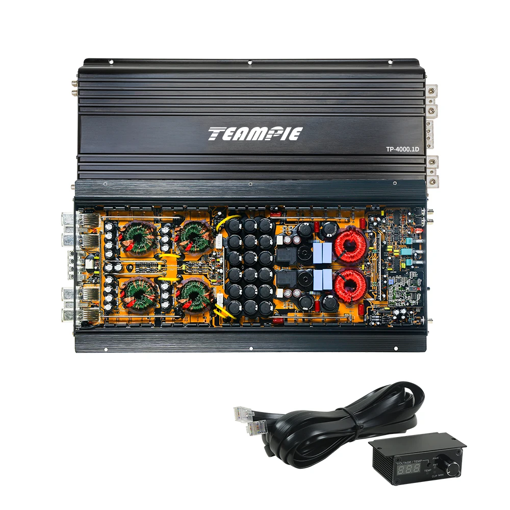 

Teampie 4000 watts High Power Car Audio Amplifier For Subwoofer Class D Mono Block TP-4000.1D