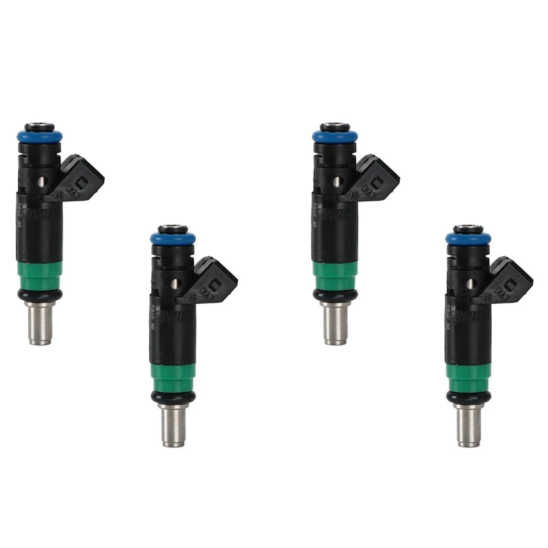 4Pcs 1429840 98MF-BB Fuel Injector For Ford Fiesta V 2001-2008 Fusion 2002-2012 1.4L