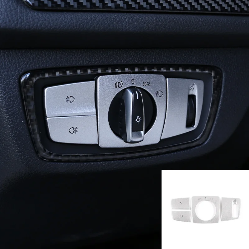 

Headlight Switch Decorative Trim for BMW 3 Series 2 Series 1 Series X5 X6 2012-2019 Silver