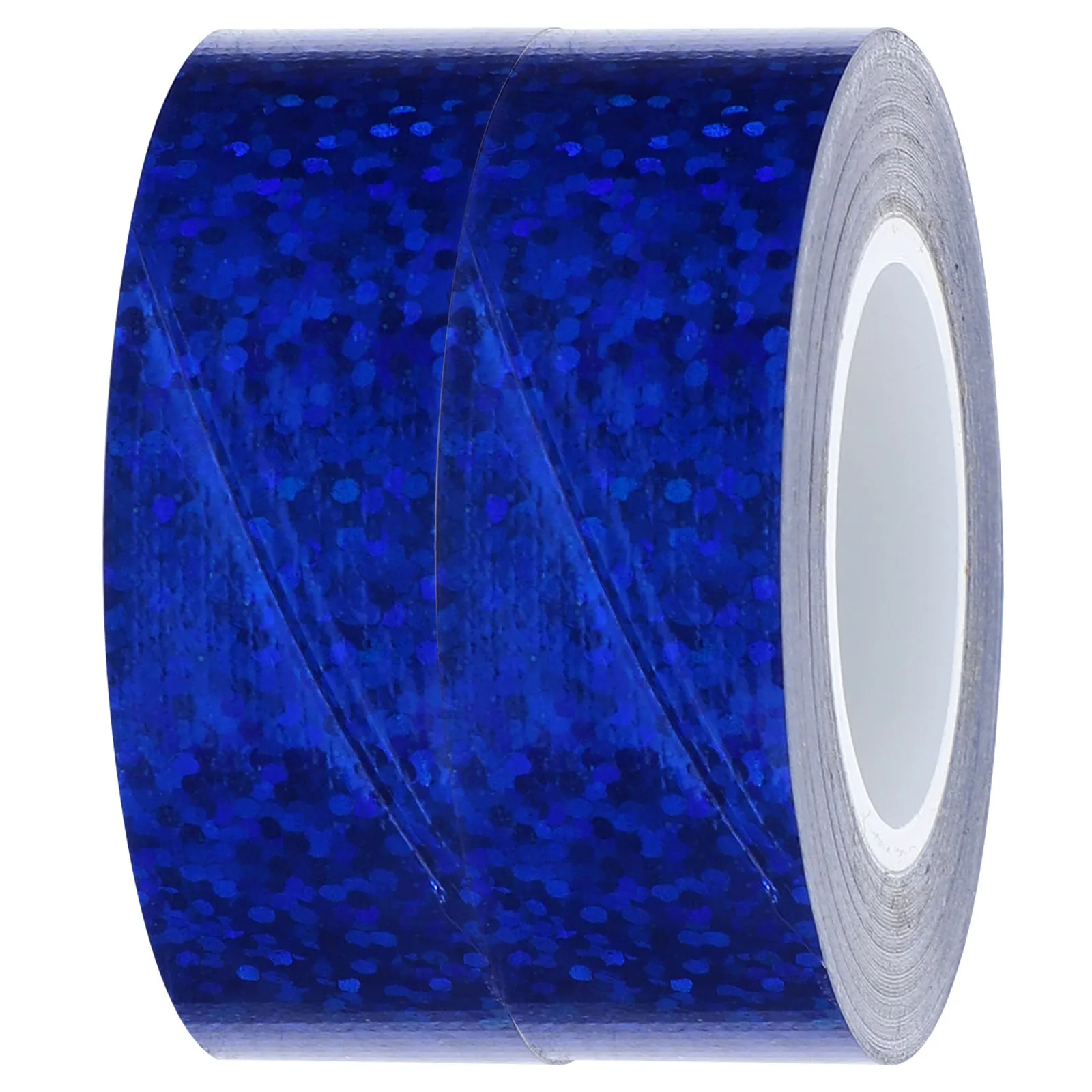 

2pcs 2 Rolls Holographic Glitter Duct Decorative Self Adhesive Cloth Base Colored Tape Stickers Color Tape Rolls Packaging