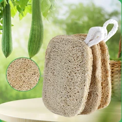 Not Stained With Oil loofah flesh dishcloths Natural loofah Durable Brush Bowl And Wipe Easy To Store Yellow Dishwashing Tools