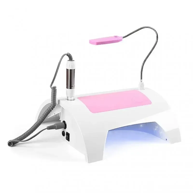 5in1 Nail Polisher Nail Dryer 60W 30LED Lamp Multi-purpose LED Phototherapy Lamp Vacuum Cleaner Integrated Machine Nail Art Tool