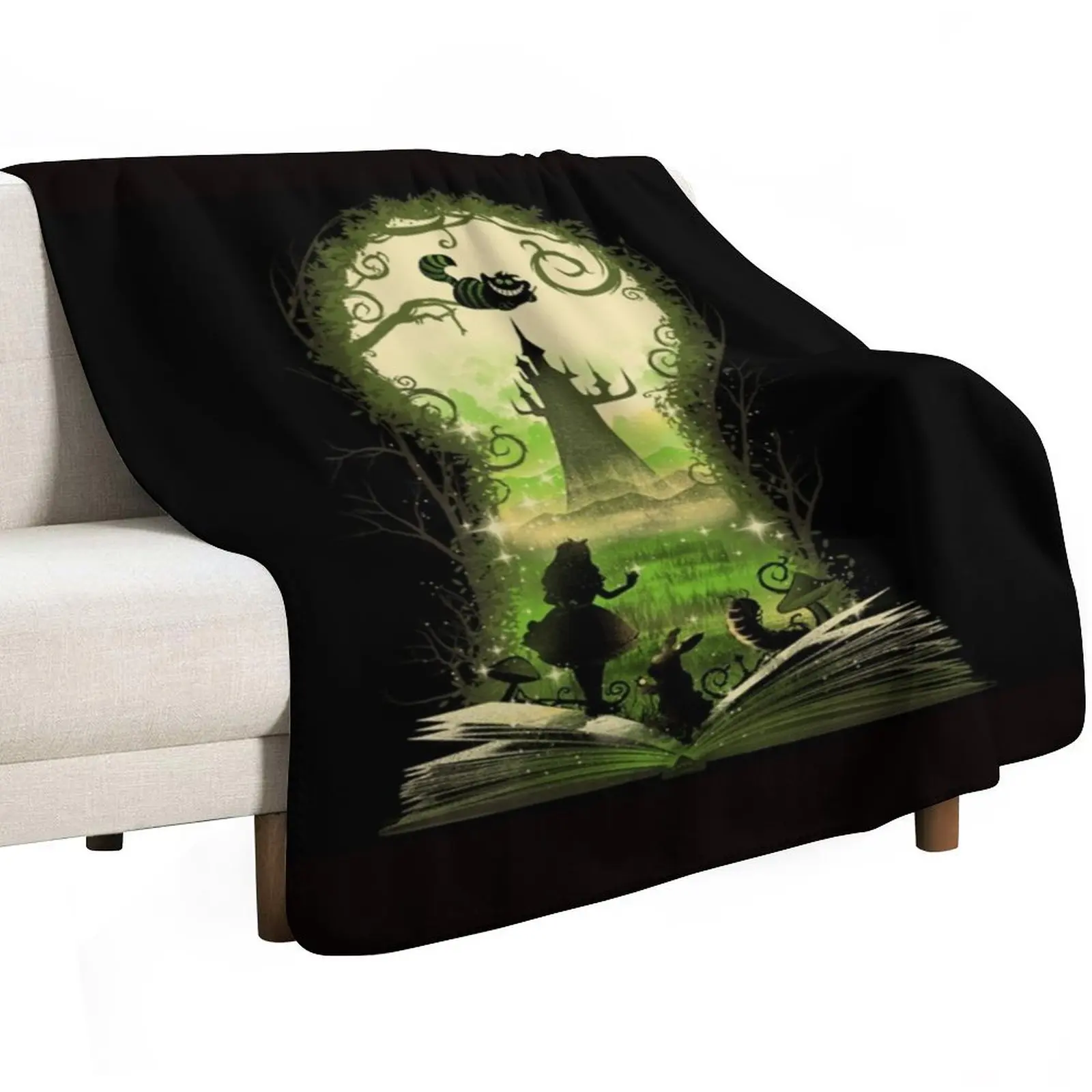 Wonderland key Throw Blanket Retros Bed Fashionable Decoratives Tourist Bed linens Thermal Blankets