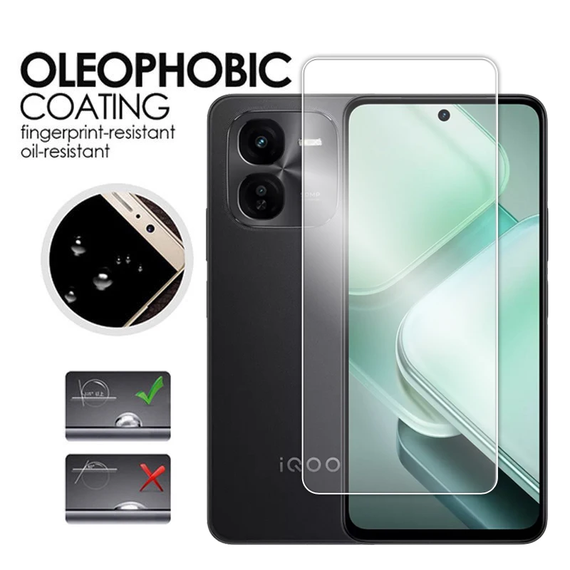 For iQOO Z9x Glass For Vivo iQOO Z9x Tempered Glass 6.72 inch Full Glue Transparent HD Screen Protector For iQOO Z9X Lens Film