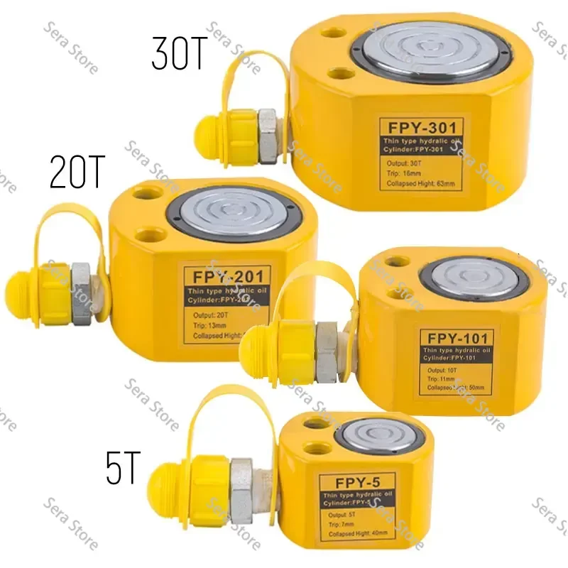 Ultra-Thin Portable Hydraulic Jack Split Booster Hydrocylinder Manual Vertical Lifting Jack 5T/10T/20T/30T Stroke 7mm 11mm 13mm