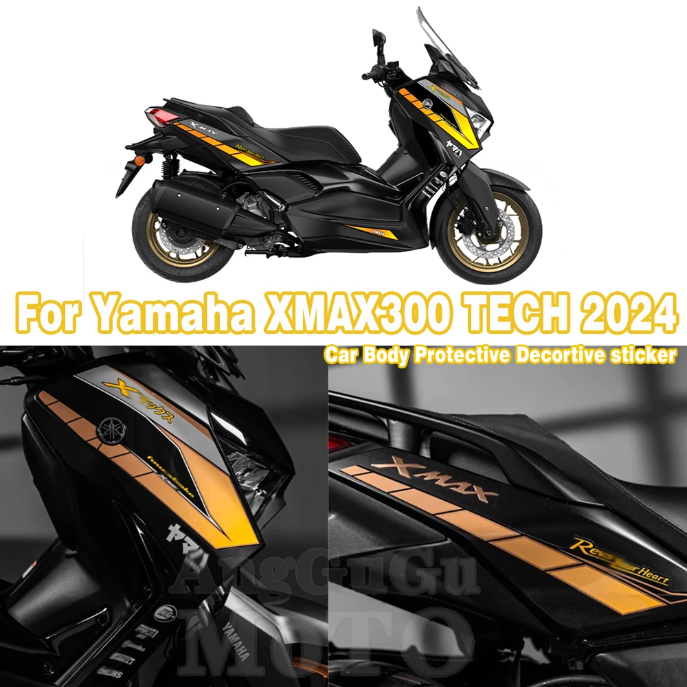

Motorcycle Body Fairing Sticker Logo Decals Protector Decal Tank Pad Decals For YAMAHA XMAX 300 XMAX300 TECH 2024