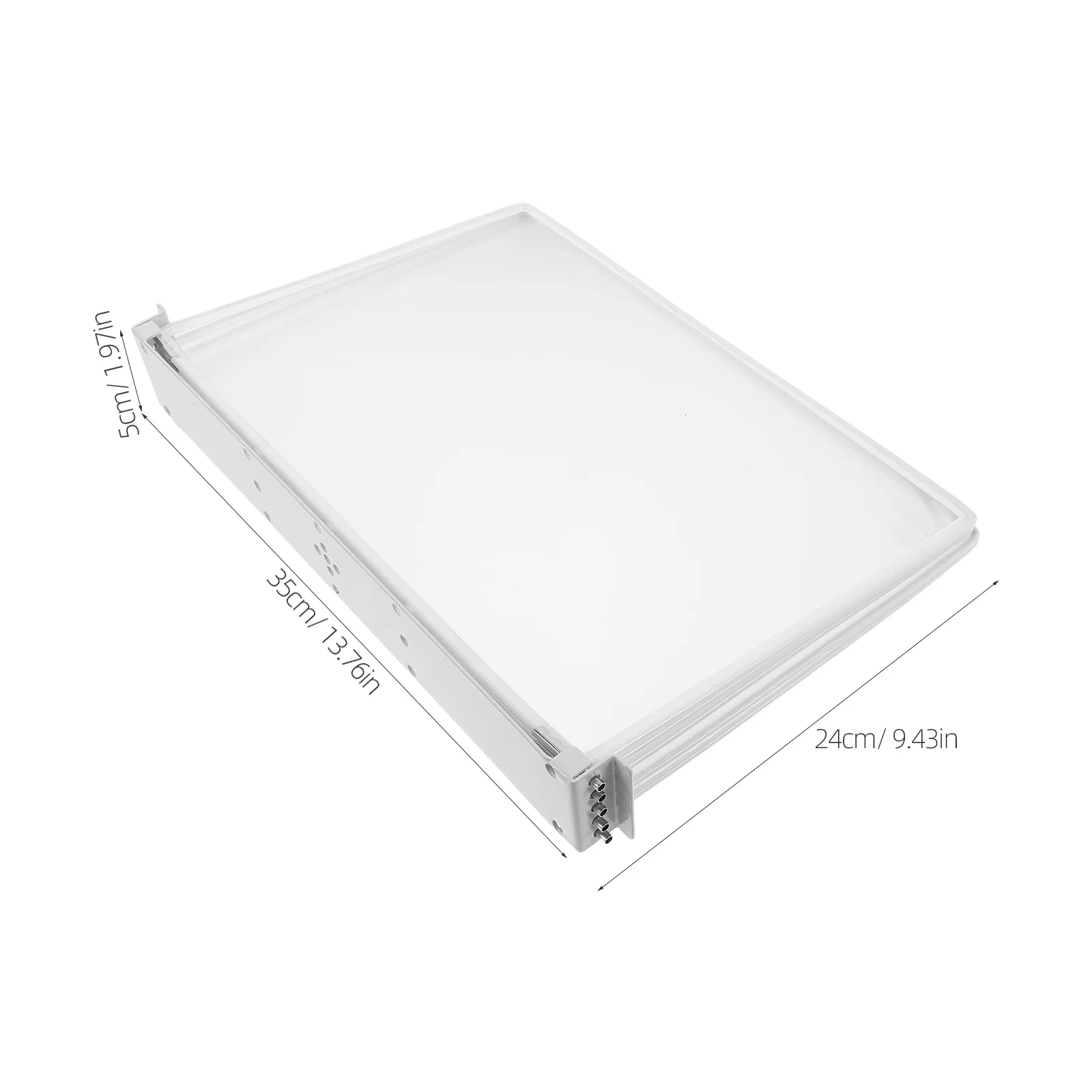 حامل ملفات مثبت على 5 صفحات منظم مستندات A4 لرف تخزين الحائط للمكتب تصميم بولي كلوريد الفينيل لتوفير المساحة ملف الحائط #4