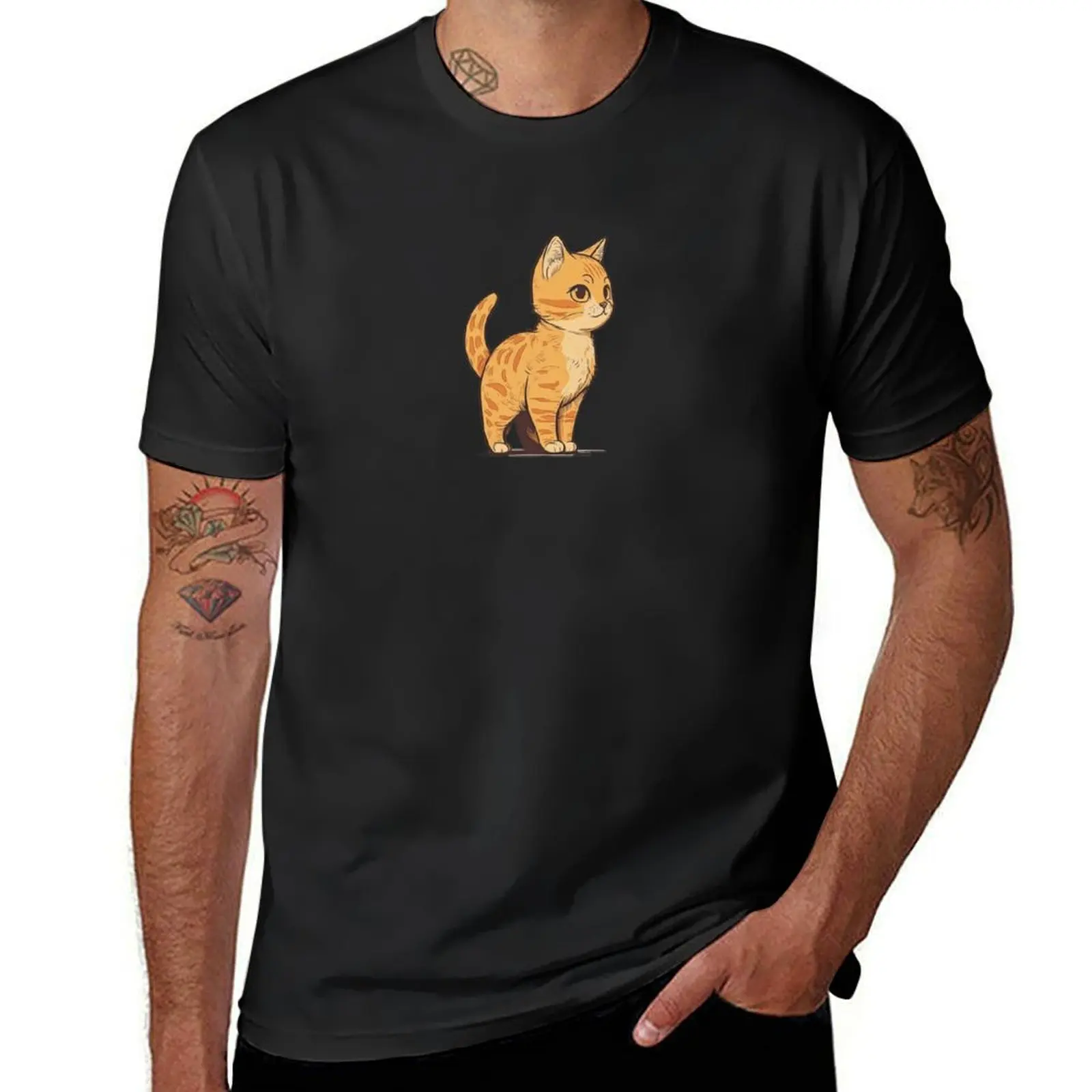 

Sweet Cat T-Shirt sweat cute tops quick-drying black t-shirts for men