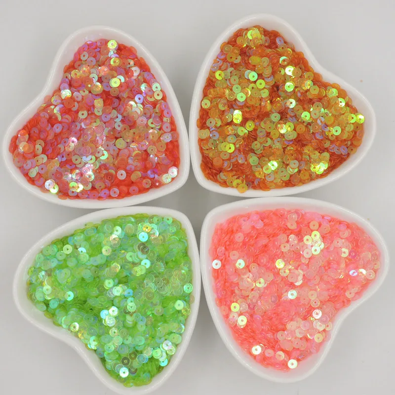 

10 г/упак. 4 мм AB цветные хрустальные Блестки из ПВХ плоские круглые пайетки для шитья свадебных поделок «сделай сам»