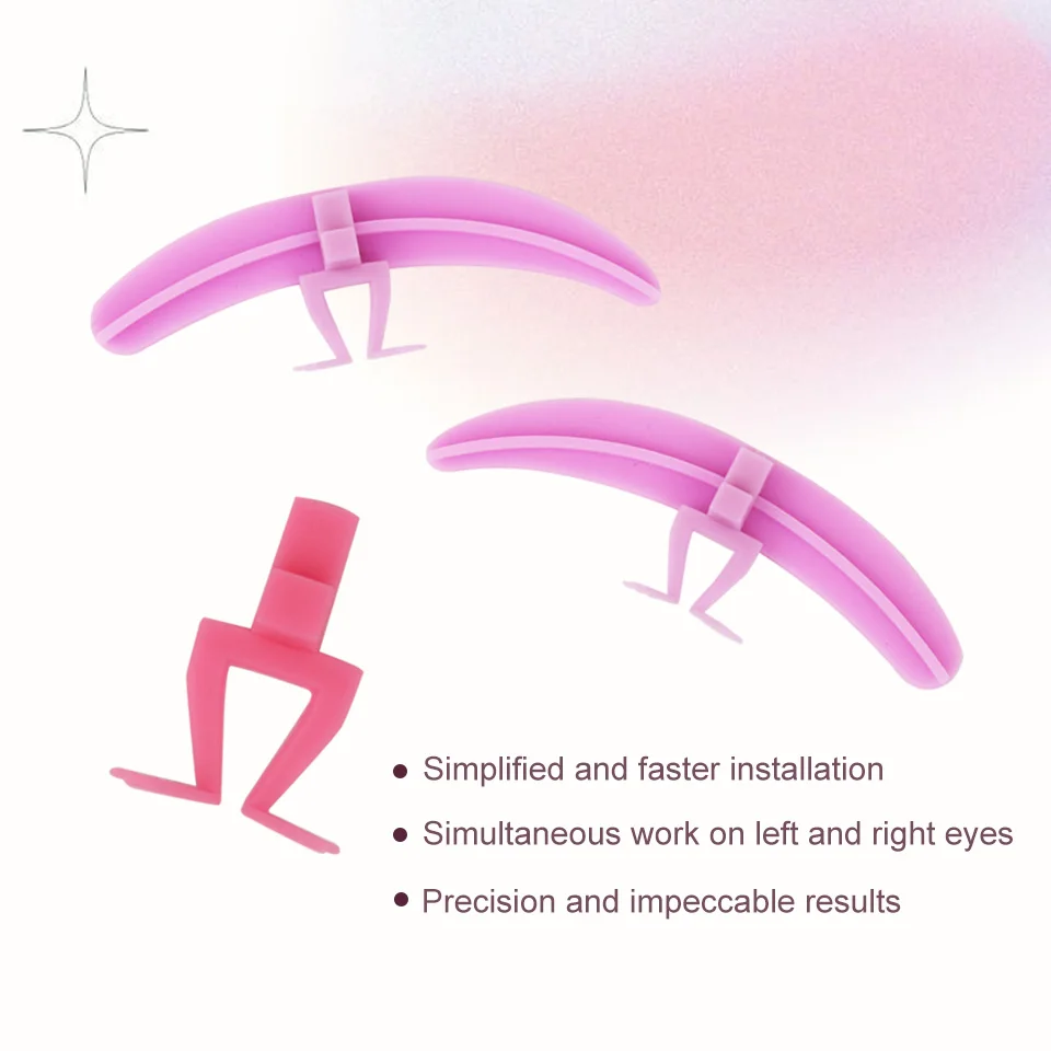 

NEW Reusable Eyelash Separator Silicone Eye Patch Accessoriesr Frog Leg Grafting Eyelash Extension Beginners Makeup Lashes Tools