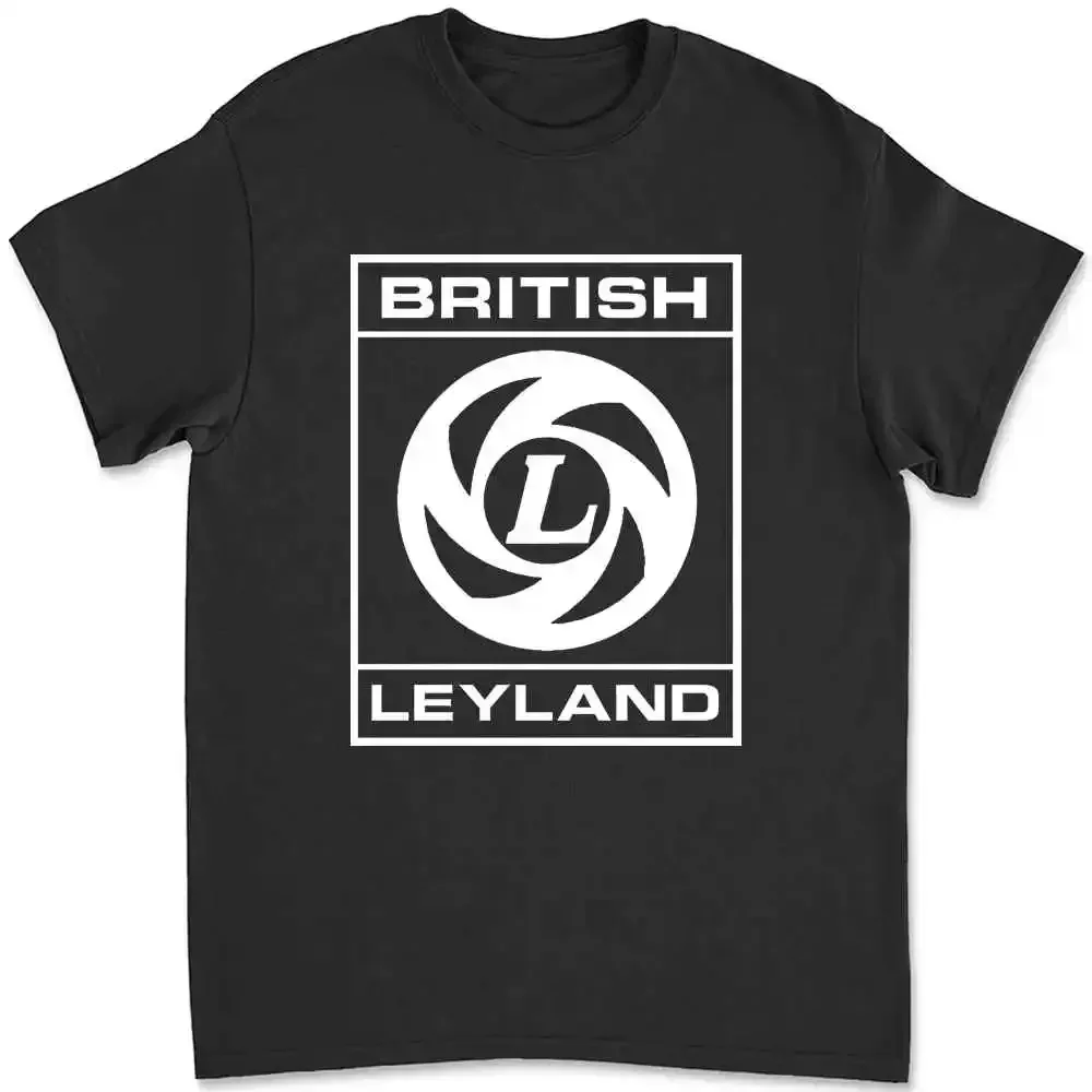 

British Leyland 01 Inspired T-Shirt AZ8G, Vintage Retro Car Logo Graphic Tee, Men's Cotton Short Sleeve Crew Neck Top