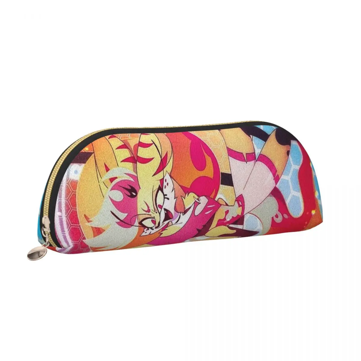 Helluva Boss Beelzebub مقلمة حامل قلم تخزين لوازم مكتبية تخزين كبير صندوق القلم حقيبة أقلام رصاص لمدرسة الطلاب