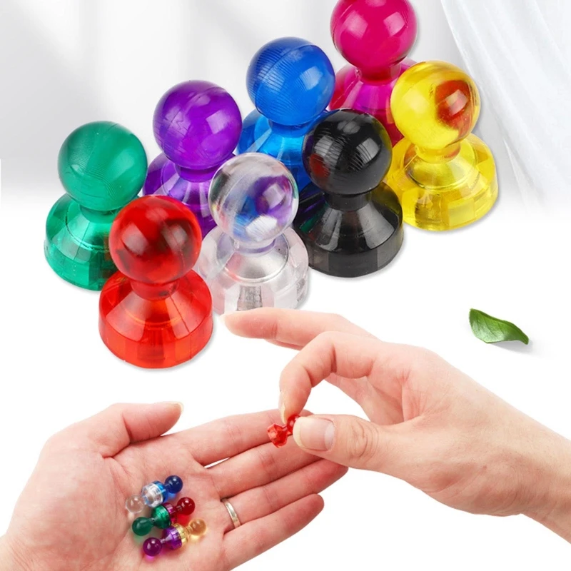 10 PCS Bunte Magnete Kleine Magnetische Push-Pins Büro Magneten 8 Farben Starke Magnetische Pins für Lehrer Schule