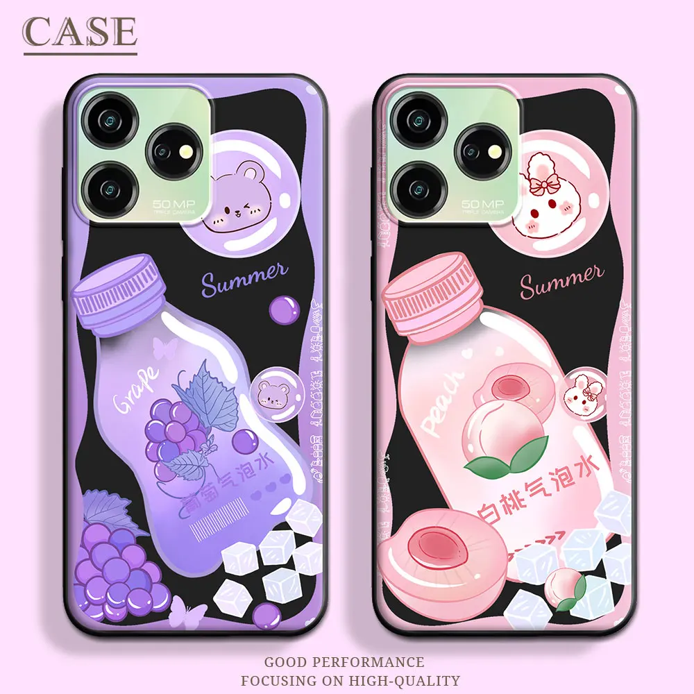 For ZTE Axon 50 Lite Case Butterfly Soft Silicone Couple Stars TPU Flower Phone Case For ZTE Axon 40 Lite Lovely Back Cover