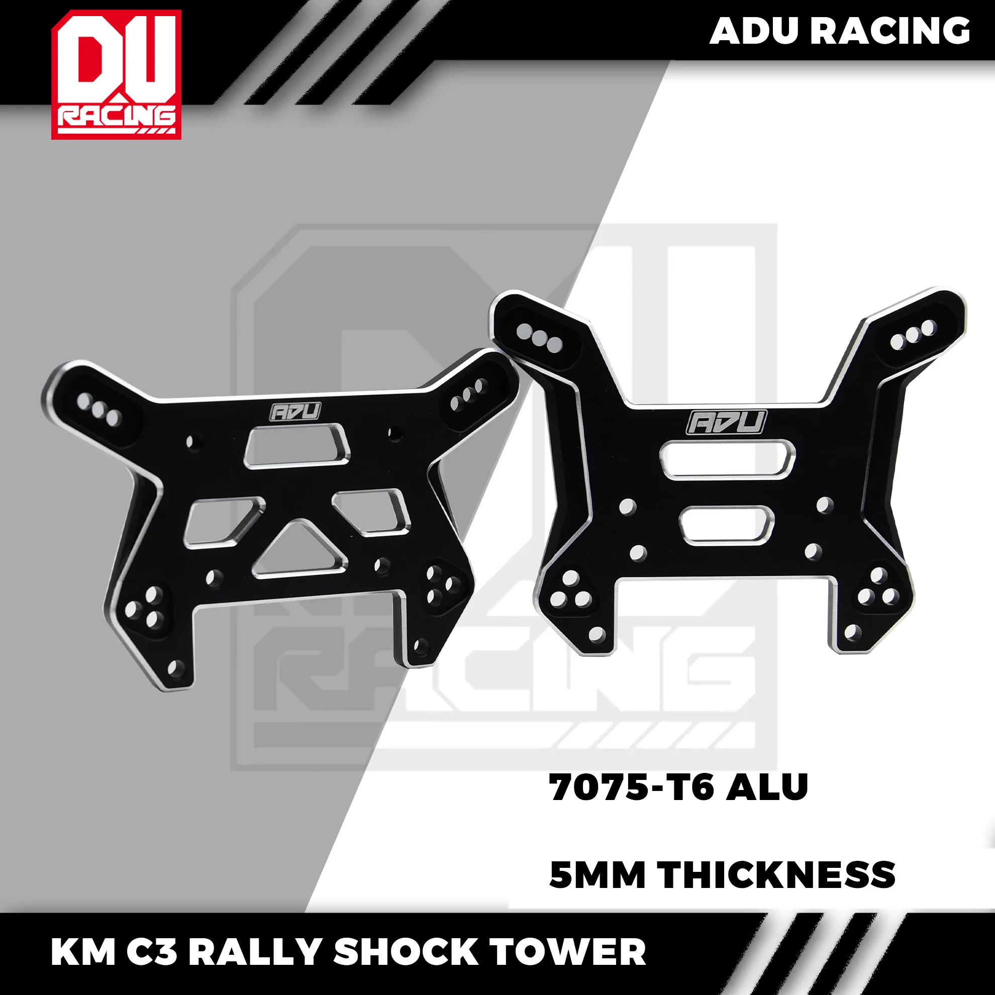 ADU RACING 7075-T6 ALU KM 1/7 C3 RALLY KINGMOTOR shock tower