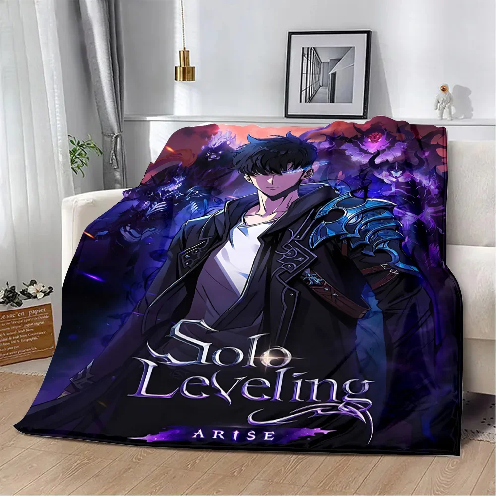 Solo Leveling Printed Blanket Picnic Blankets Warm Blanket Soft and Comfortable Blanket Home Travel Birthday Gift