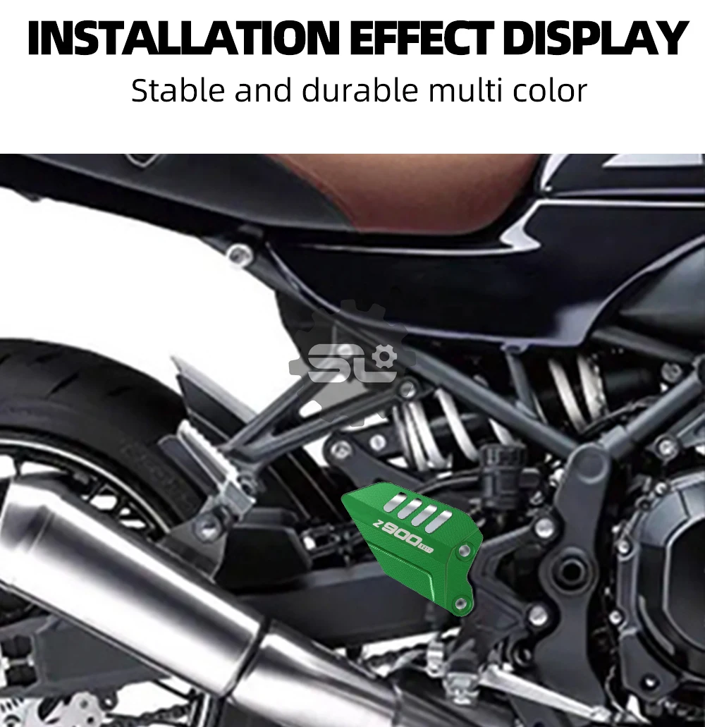 Motorcycle pedal protection plate suitable for Kawasaki Z900 aluminum alloy body decoration panel modification foot wings