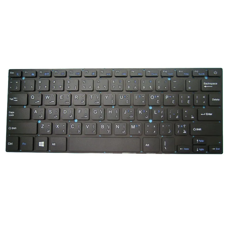 

Клавиатура для ноутбука I-Life ZED AIR GA IL.1406G.232WAGWCW черная без рамки Arabia AR