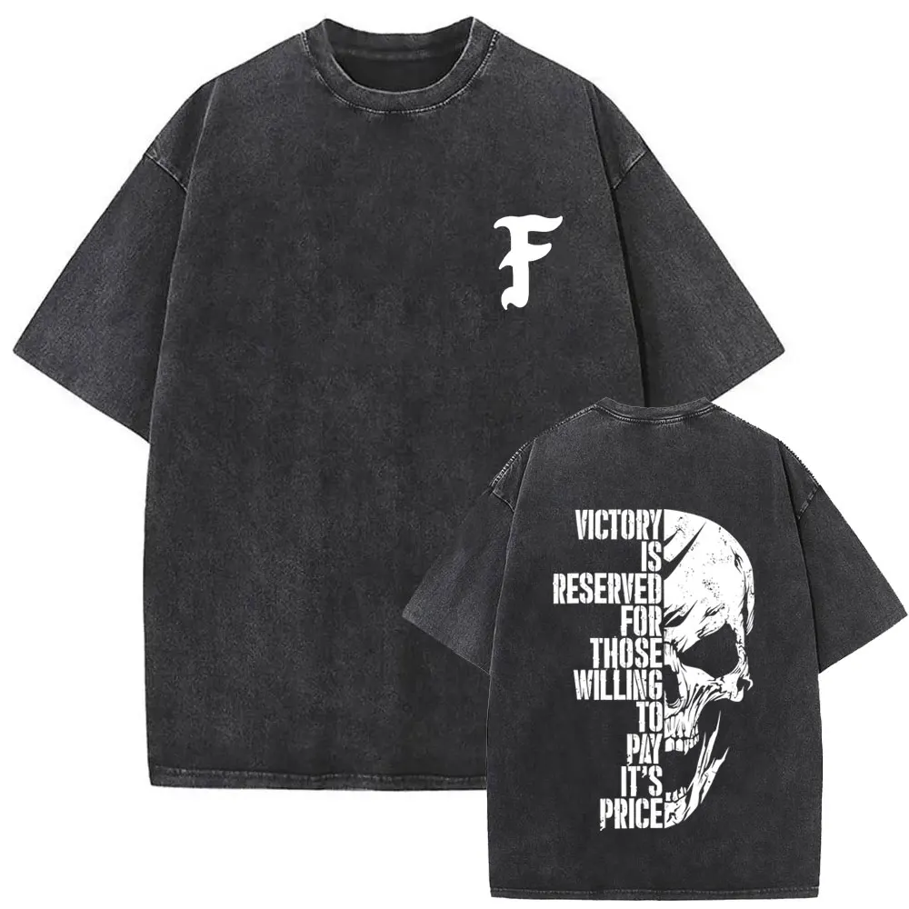 

Washed Vintage Forward Observations Group Victory Is Reserved for Those Willing To Pay Its Price T-shirts Skeleton Male T Shirts