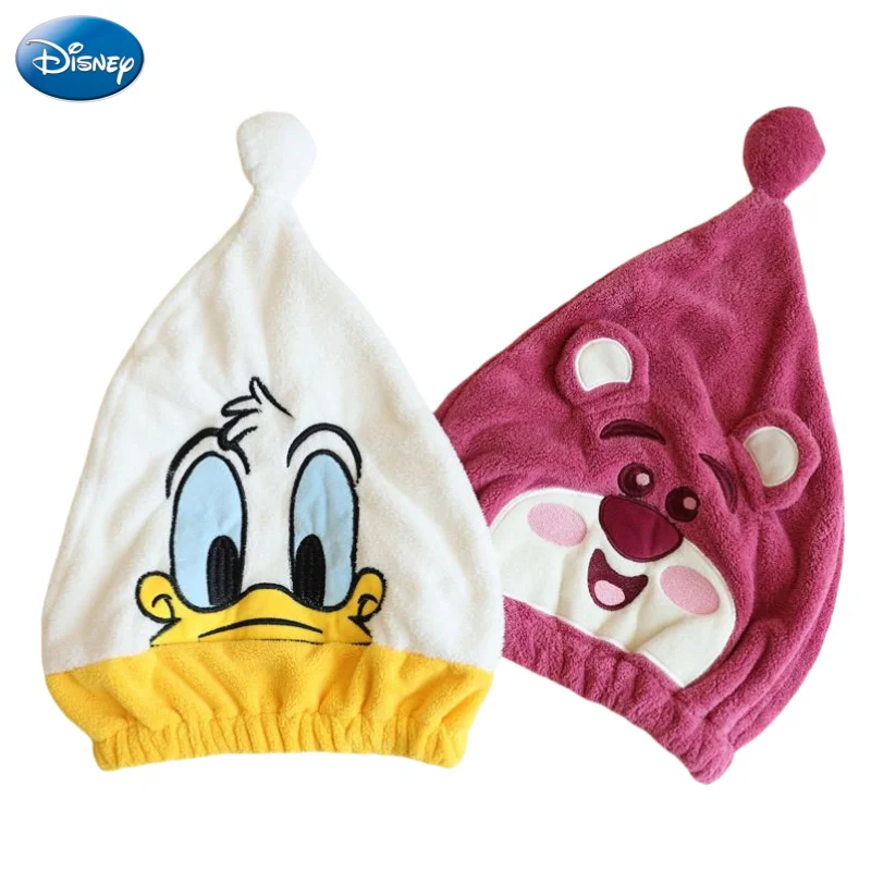 Disney Lotso Donald Duck Animation Cartoon Cute Children's Hair Drying Cap Creative Kawaii Adult Quick-Drying Absorbent Towel