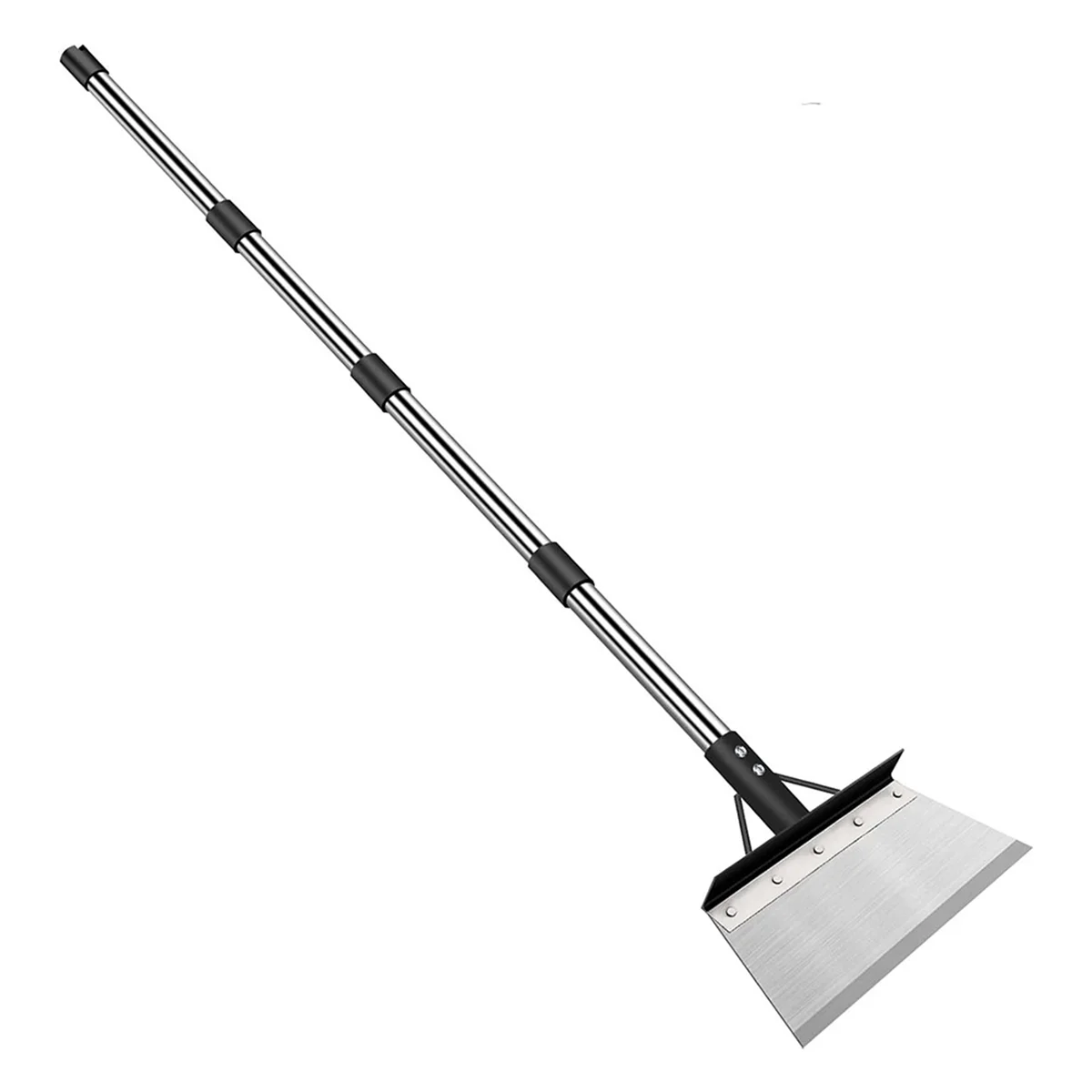 2025+ Garden Cleaning Shovel, Heavy Duty Steel Flat Shovel with 165cm Adjustable Handle, Floor Scrapers, Outdoor Spade Tool