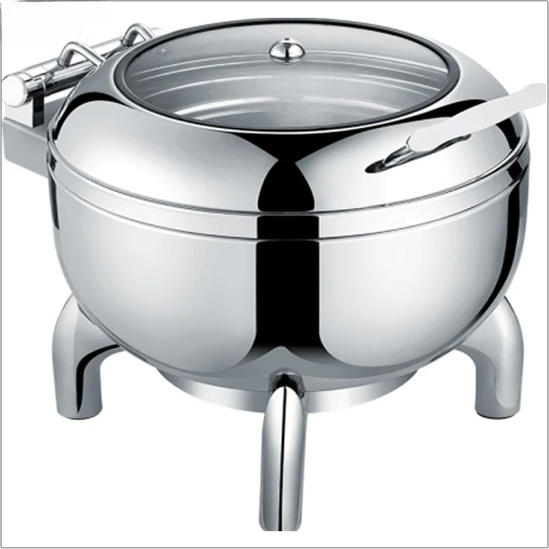 restaurant supplies hydraulic soup kettle stainless hot pot food warmer round commercial catering soup pot