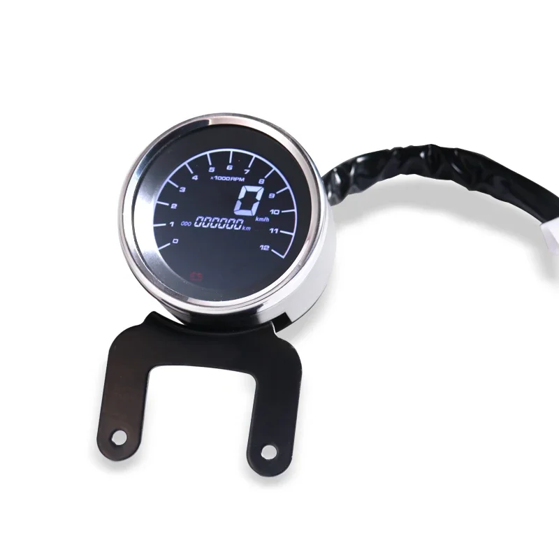 Universal Motorcycle LED Digital LCD Odometer Speedometer Tachometer Fuel Gauge Custom For Harley Honda Yamaha Suzuki Kawasaki