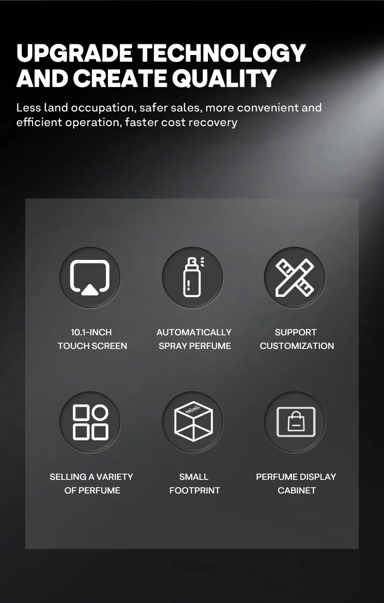 Aangepaste Maquina Vending De Parfums Wandgemonteerde Mini Parfum Automaat Machines Parfum Spray Automaat