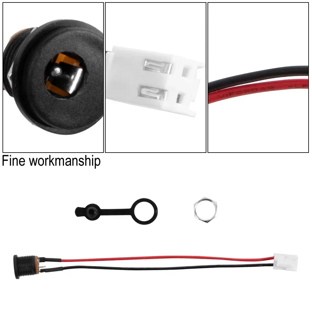 For Vivobike Electric Scooter Durable Charger Round Hole Socket Charge Plug Balance Car Charging Port Accessories Parts