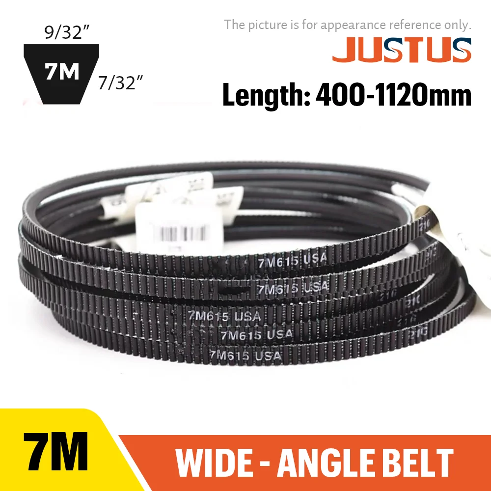 

GATES 7M Wide-angle belt 400-1120mm For Harbor Freight Lathe Drive Belt Transmission Triangle Belt