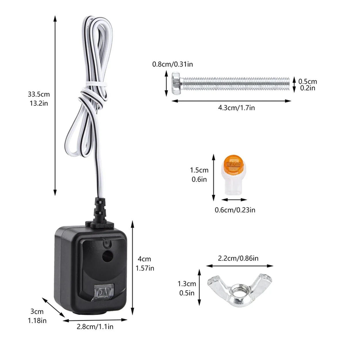 820CB Garage Door Safety Sensor Replacement Kit for G801CB-P/801CB/041-0136 for Chamberlain LiftMaster Sears CAU30tsman