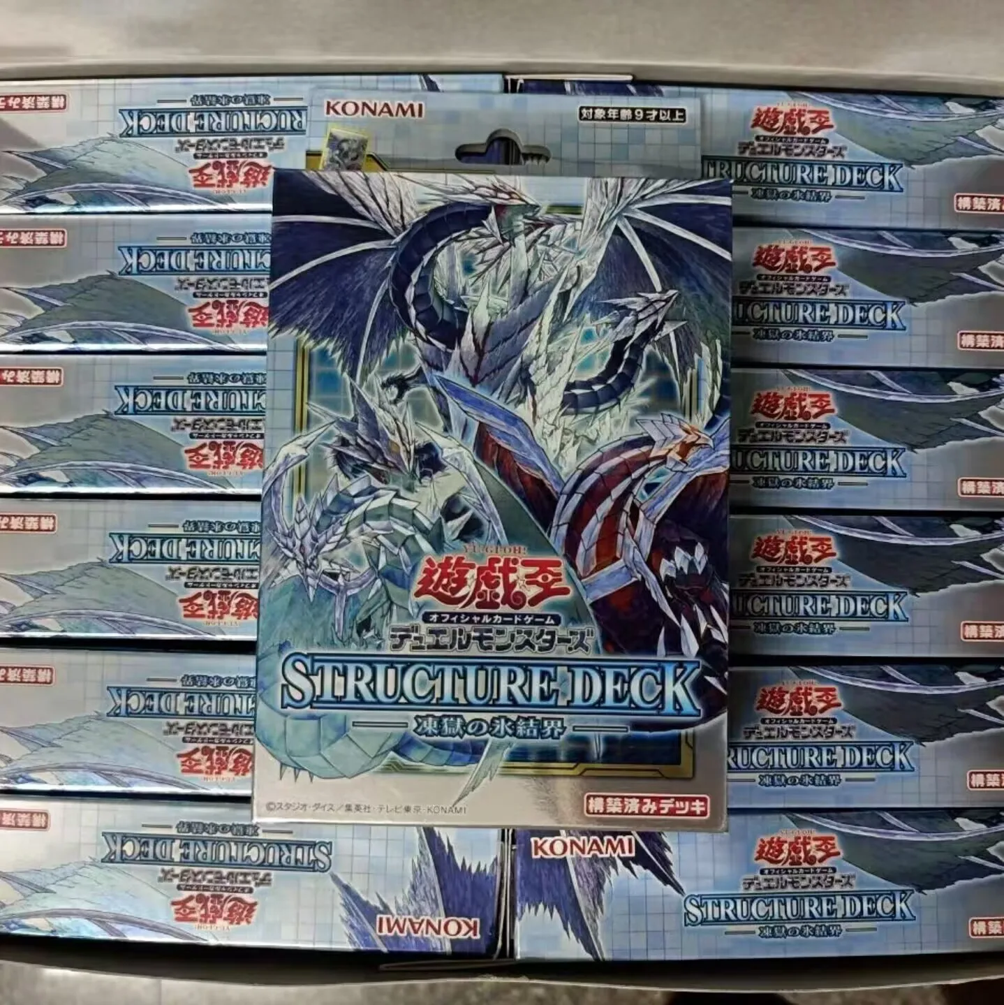 Caixa Booster Selada da Coleção Japonesa, Mestre Yugioh, Monstros de Duelo, Deck Estrutural OCG, Dragão da Barreira de Gelo, SD40