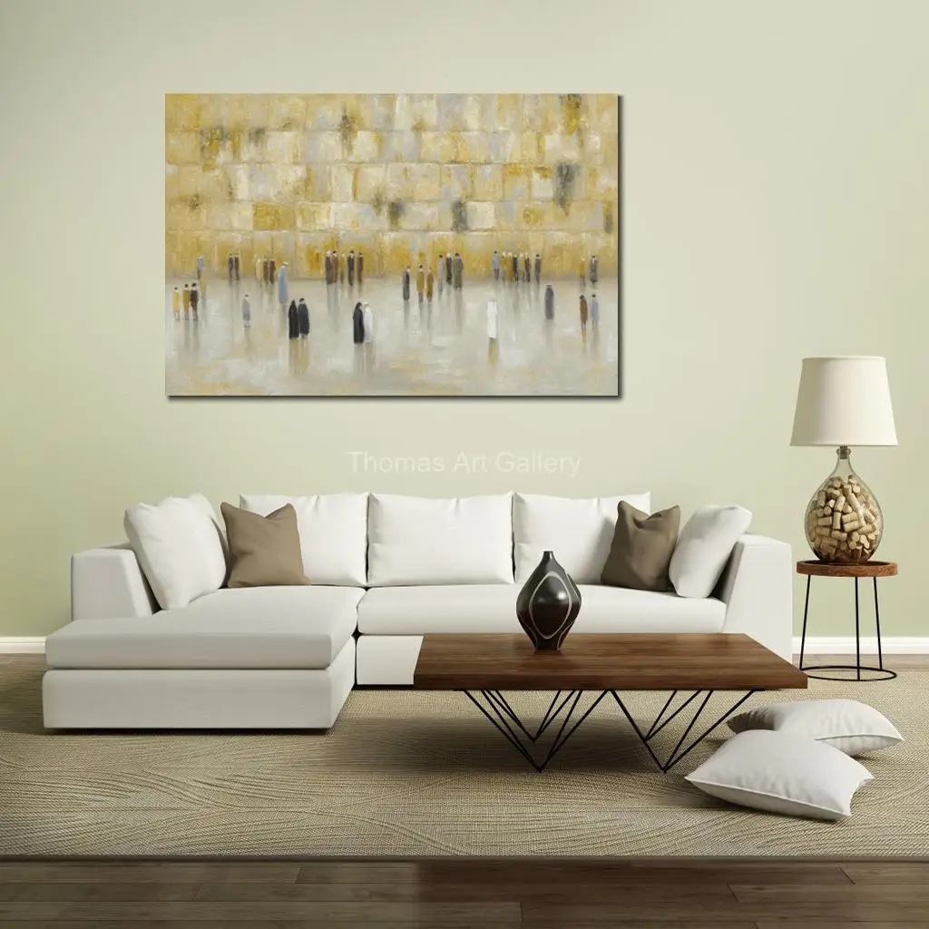 Jewish Jerusalem Canvas Print Western Wailing Wall Modern Painting Landscape Hd Printed Posters Pictures for Dining Room Decor