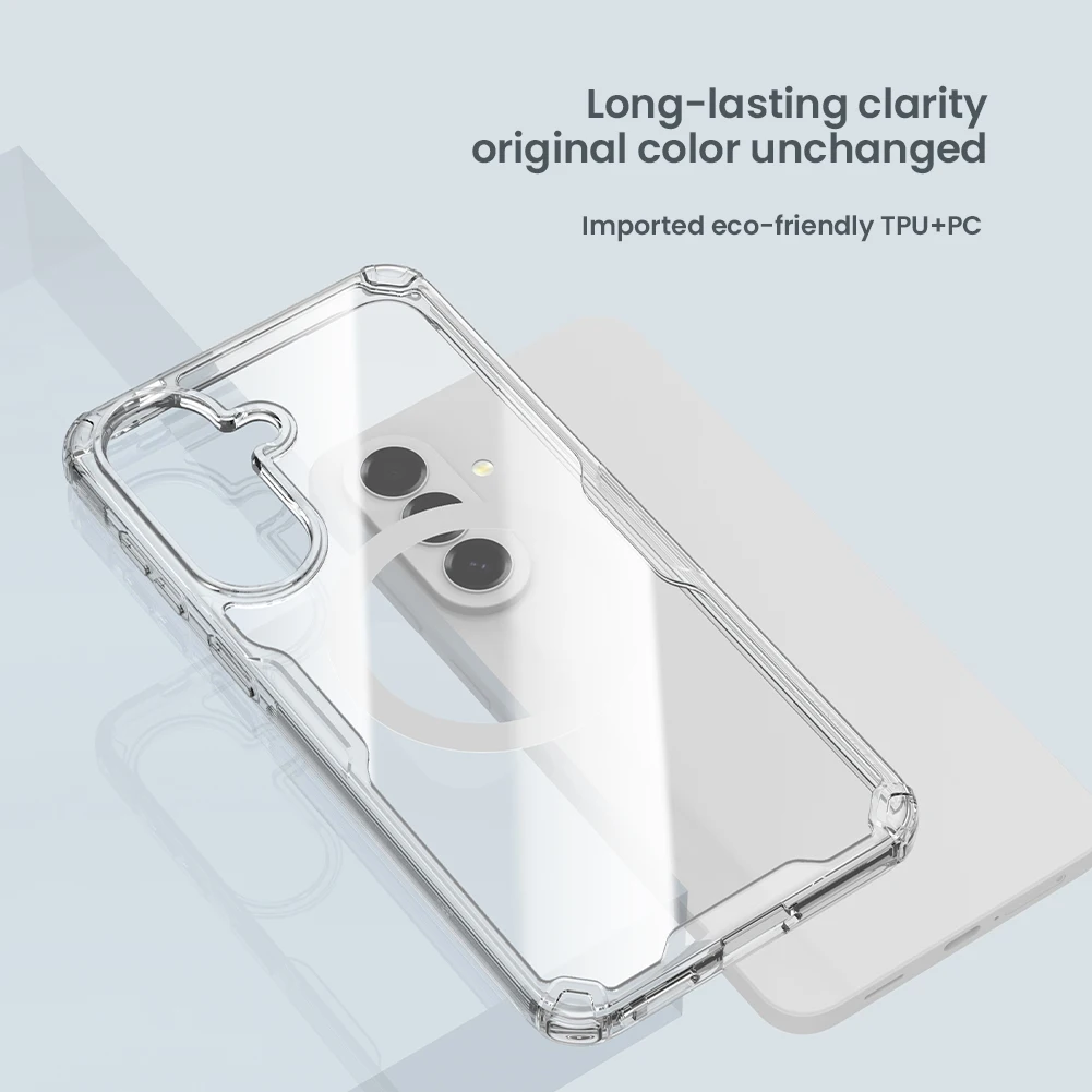 Etui Nillkin do Samsung Galaxy A57 A56 A55 5G, twarda obudowa PC+TPU, ochrona z poduszkami powietrznymi, odporna na zarysowania, przezroczysta osłona na telefon. — zdjęcie produktu 3
