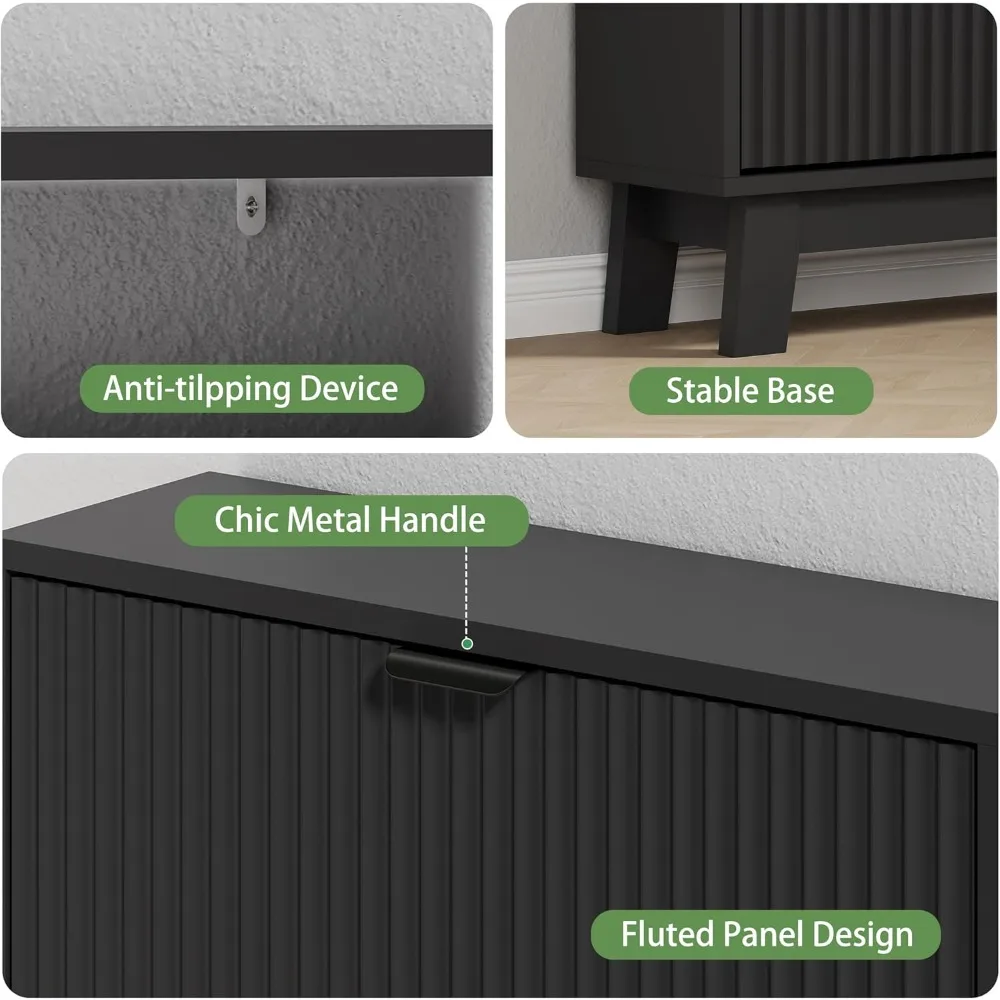 خزانة أحذية خشبية طويلة وضيقة ذات 3 أدراج لتخزين المدخل #4