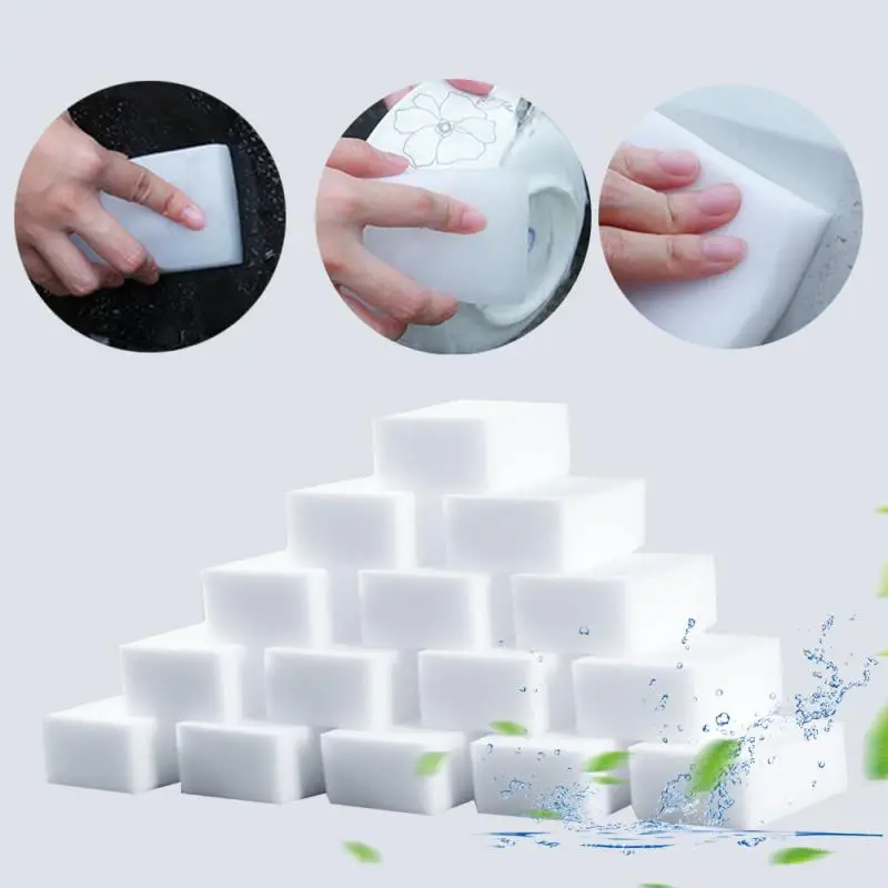 1/100PCS Melamine Sponge Magic Sponge Eraser Melamine Sponge Cleaner Cleaning Sponges For Kitchen Bathroom Cleaning Tools