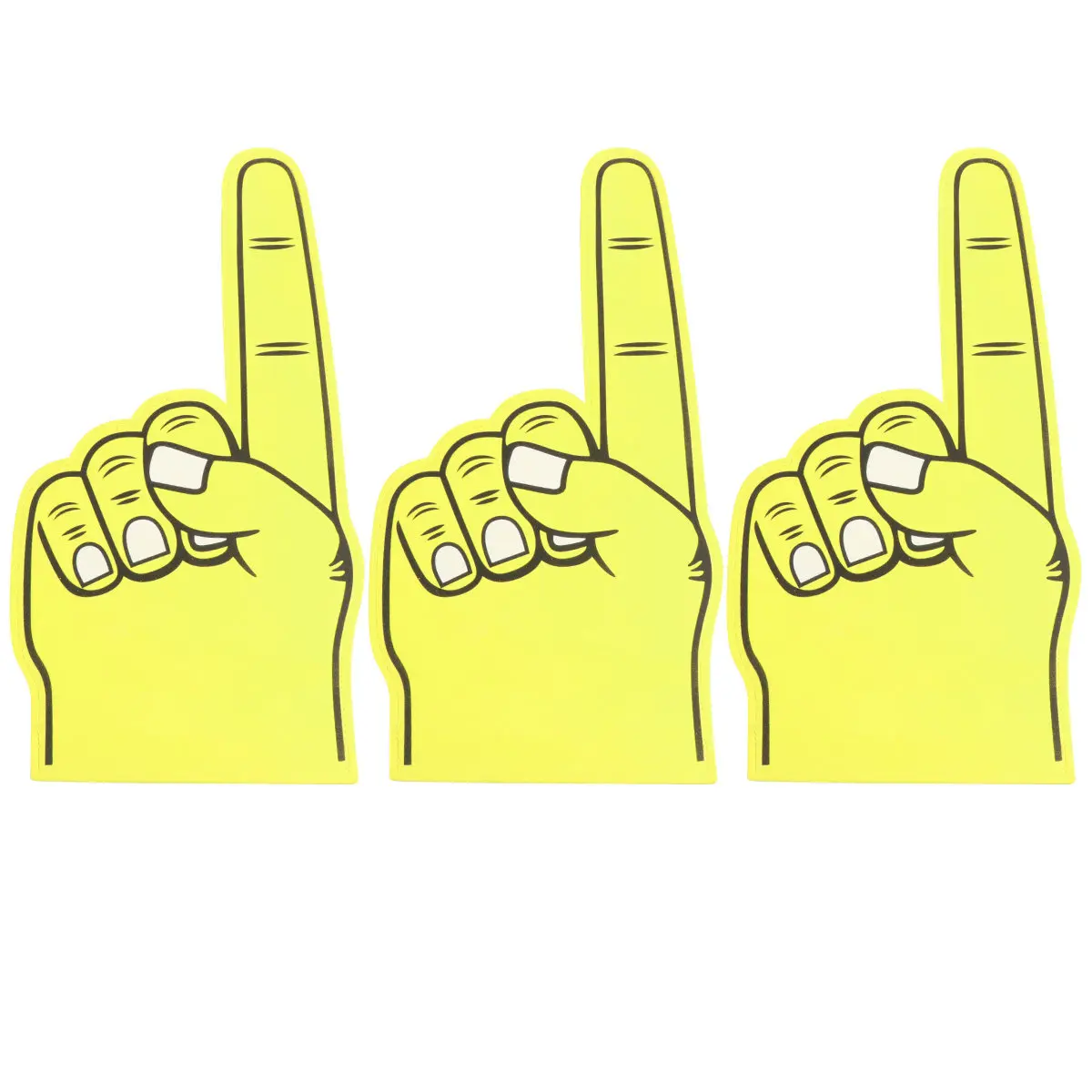 

Набор из 3 премиальных перчаток-хлопушек из ЭВА для создания атмосферы на вечеринках, концертах и мероприятиях