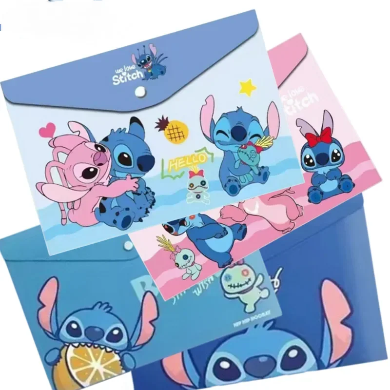 1/5 قطعة أكياس المستندات غرزة A4 حجم أزرار خاطفة شفافة سعة كبيرة أوراق اختبار تخزين الاطفال اللوازم المدرسية