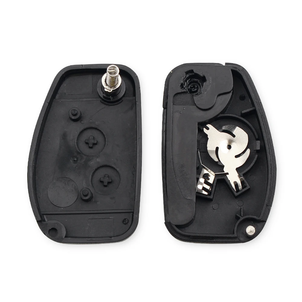 KEYYOU VAC102 Modified Car Key Shell For Renault Renault Dacia Modus Logan Clio Espace 2 BTN Flip Remote Fob Case